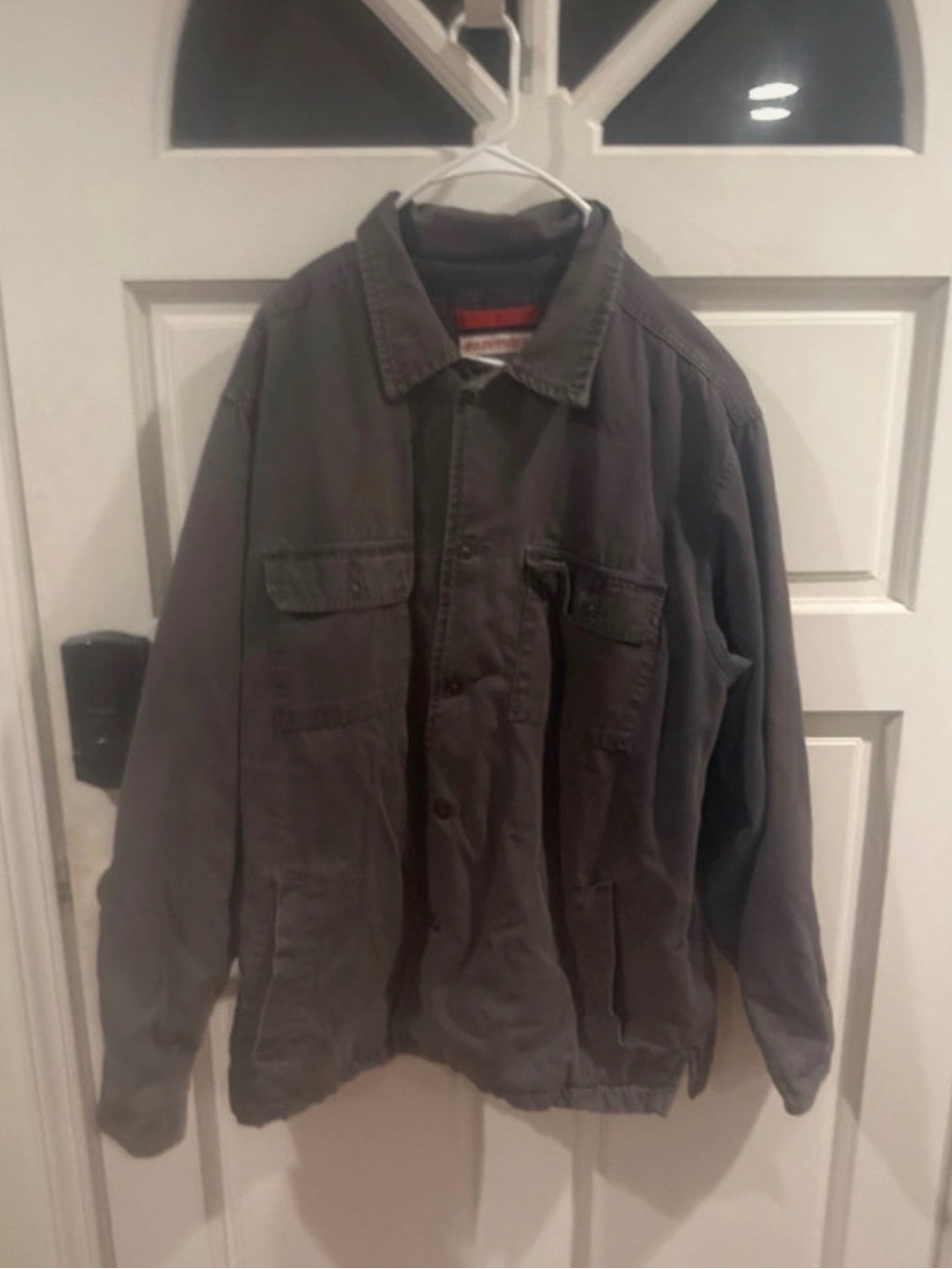 Old Navy Men's Dark Gray Military-Style Field Jacket